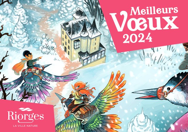 La ville de Riorges vous présente ses meilleurs vœux pour 2024 ! 

Illustration réalisée par Antoine Brivet, membre du collectif l'APArt, en résidence à l'école du Bourg de Riorges.