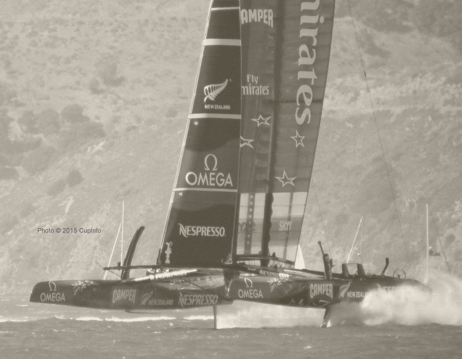 CupInfo's tweet photo. America’s Cup 34th Match off #SanFrancisco | #AC72 Aotearoa wins the day for @EmiratesTeamNZ | #ETNZ #AC34 | #AC37 #Barcelona #AmericasCup @americascup https://t.co/5WtPju9tp2