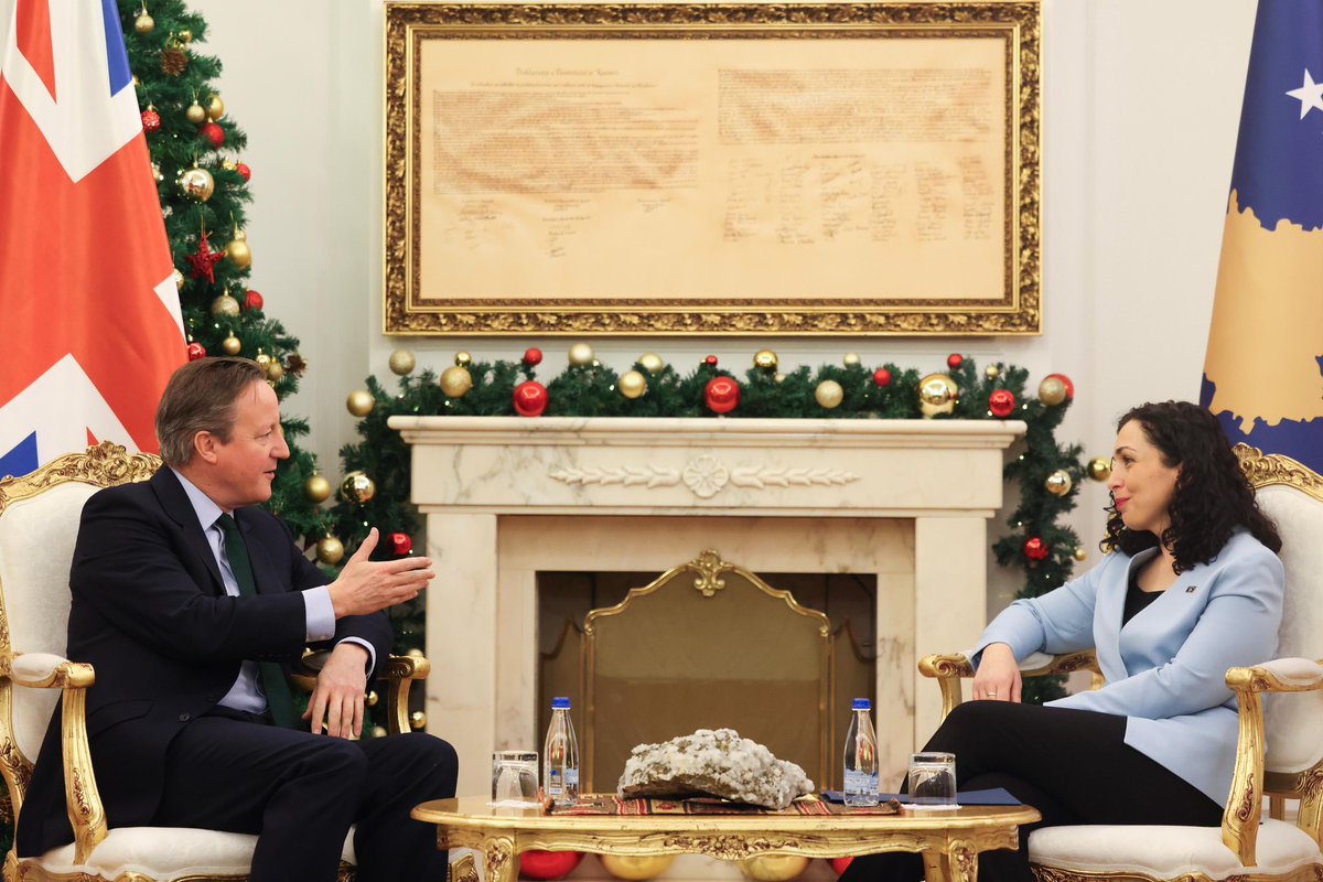 The UK is proud of its ongoing partnership with Kosovo as a longstanding supporter of its independence. 

Thank you, Foreign Minister <a href="/gervallaschwarz/">Donika Gërvalla-Schwarz</a>, President <a href="/VjosaOsmaniPRKS/">Vjosa Osmani</a> and Prime Minister <a href="/albinkurti/">Albin Kurti</a> for meeting me to discuss how we can work together to preserve
