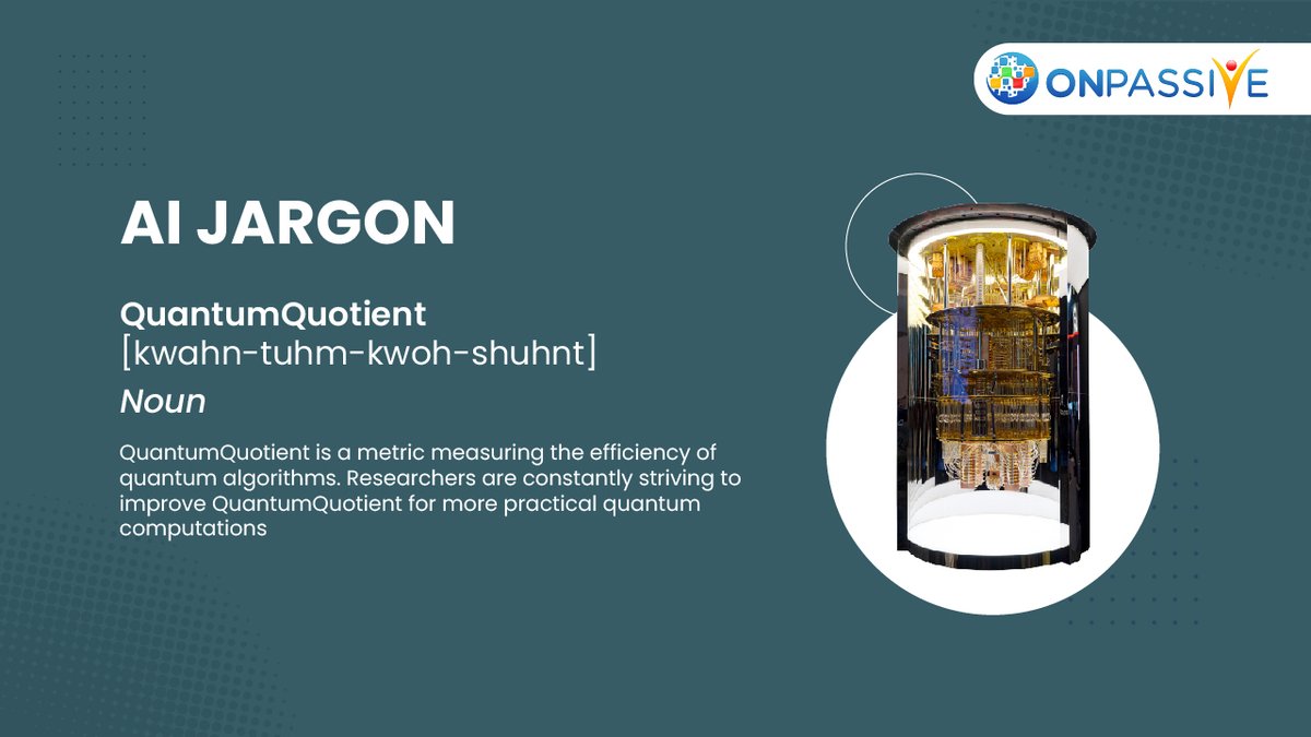 ONPASSIVE's tweet photo. Start with understanding the basics! We've simplified essential AI jargon for you. From algorithms to neural networks, we've got you covered. Let's explore together!

#AIJARGON #QuantumQuotient #quantumcomputations #quantumcomputer #ONPASSIVE #AI #airtificialintelligence #TheFutureOfInternet