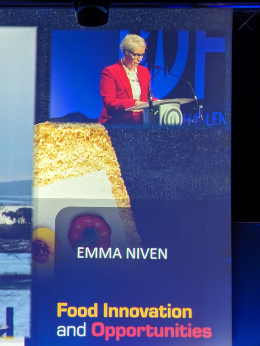 Great presentation from Emma Niven <a href="/LochLevenLarder/">Loch Leven's Larder</a> at #ofc24. Showcasing how farmers can create connections with local communities, build resilience and respect for farmers and produce together.
