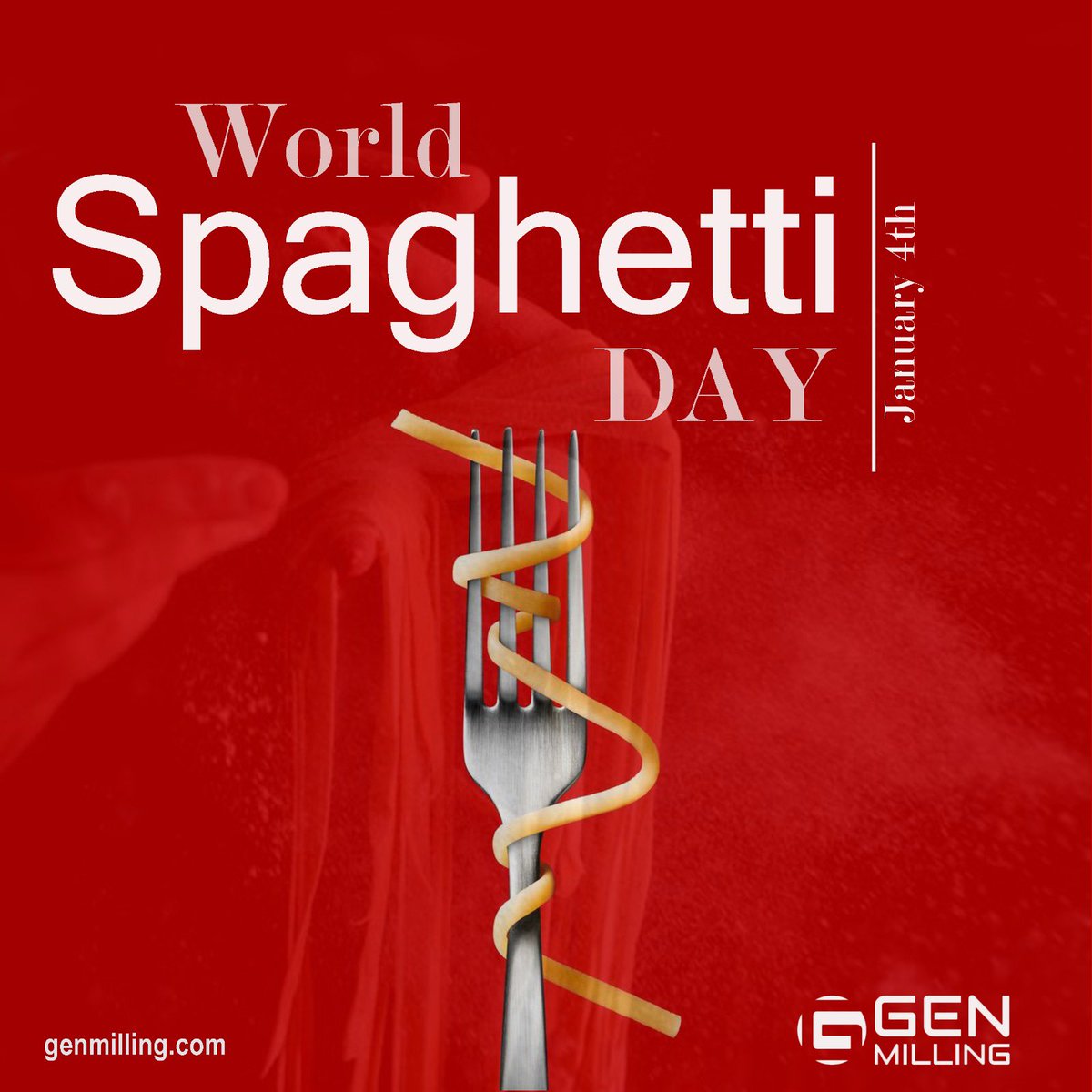 Happy Spaghetti Day ! 

#genmilling #happyspaghettiday #nationalspaghettiday #millingmachines #flourmill #grainmill #mill