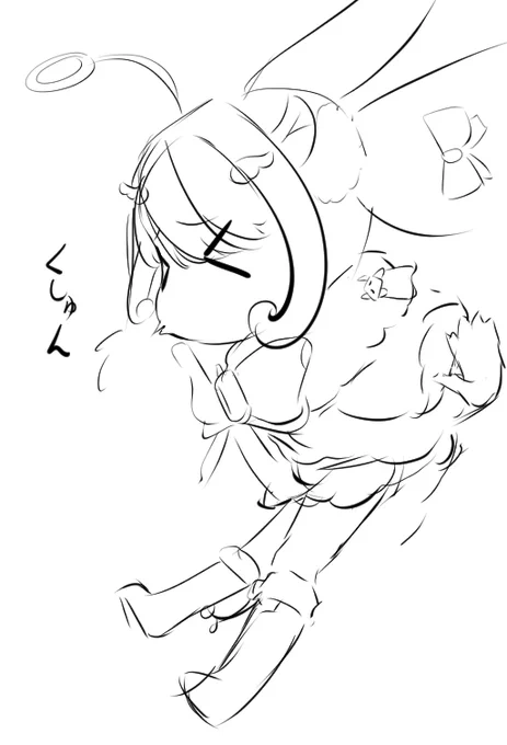 風邪気味かな?  初恋みるむ @milumu_ #みるむのらくがきちょう #ラリューンFA祭り
