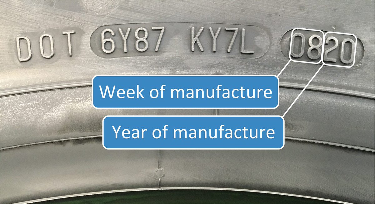 Sebab tu banyak berlaku kemalangan yg berpunca dari kes tayar pecah sebab owner kereta tak arif tentang kemampuan tayar tu sendiri. Lost handling may cause accidents.

2. Setiap tayar ada 4-digit, kalau korang perasan.
Contoh: "0820".

Minggu ke-8.
Tahun 2020.

Indeks ini