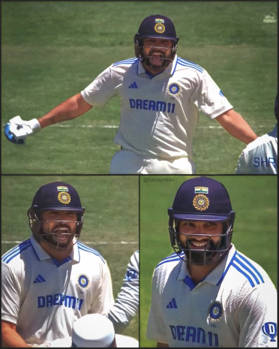 Rohit Sharma’s smile is happiness.