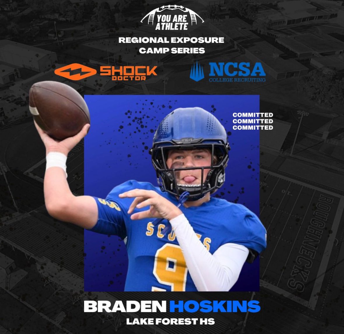 Honored for the invite to the <a href="/youareathlete/">You Are Athlete</a> <a href="/ShockDoctor/">Shock Doctor</a> exposure camp! Excited to get to work February 10th!  <a href="/EDGYTIM/">Timothy “EDGYTIM” OHalloran</a> <a href="/PrepRedzoneIL/">Prep Redzone Illinois</a> <a href="/qbwon/">QBWON</a> <a href="/QBHitList/">QBHitList.com</a> <a href="/NWahlScouting/">Nate Wahl</a> <a href="/DeepDishFB/">DEEP DISH FOOTBALL</a> <a href="/OJW_Scouting/">PrepRedzone Oliver</a> <a href="/scoutsfootball1/">Go Scouts Football</a>