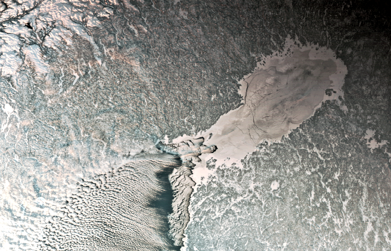 Extensive ice in the Gulf of Bothnia as seen by Fengyn3D January 4th 2024 Data from Eumetcast HVS-2. <a href="/eumetsat/">EUMETSAT</a> <a href="/eumetsat_users/">EUMETSAT Users</a> + David Taylor's
<a href="/gm8arv/">David Taylor 🏴󠁧󠁢󠁳󠁣󠁴󠁿 🇪🇺</a> Data manager and H.Van Ruyskensvelde's program <a href="/hvanruys/">H. Van Ruyskensvelde</a>