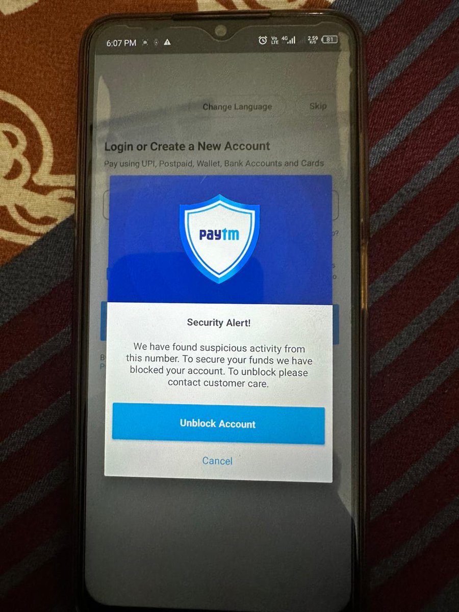 jain_aman01's tweet image. Facing another setback – unable to log in now. Urgently need assistance from @PaytmBank @Paytm @PaytmMoney     resolve this login issue. Your prompt attention is appreciated. #LoginIssues #PaytmBankProblems