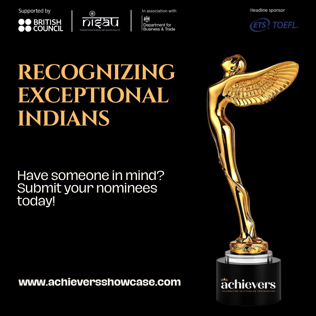 The UK will honour Indians who have studied in the UK and made significant contributions to their profession &amp; society. 

Applications for the 2024 class of #IndiaUKAchievers Honours are live. 

Find out more &amp; apply on achieversshowcase.com

#IndiaUK #UKIndia 
<a href="/albarrett09/">Alison Barrett</a>