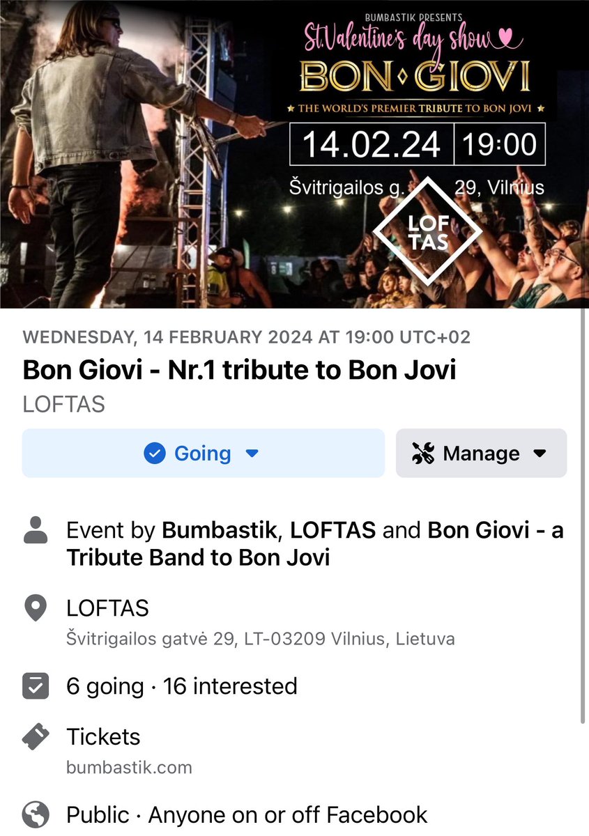 Lithuania ! We return on Wednesday 14th February! Vilnius awaits! 

#vilnius
#lithuania 
#bonjovi 
#tributeband
#bumbastik
#loftas

bumbastik.com/products/bon-g…?