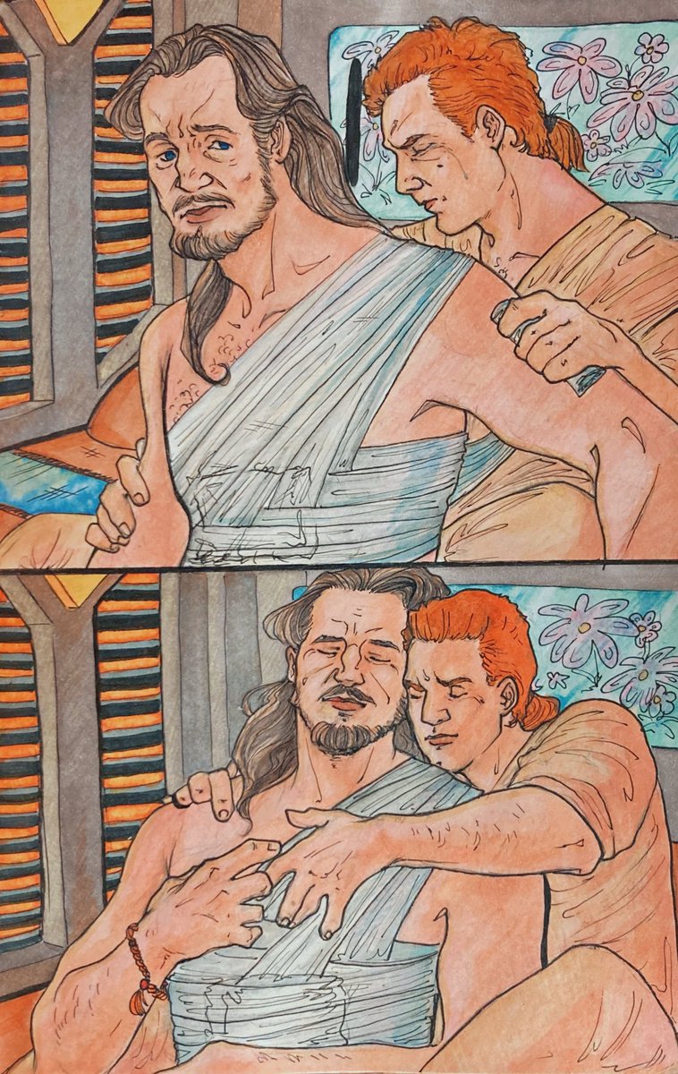 psina_dubina's tweet photo. My secret Santa art for FrisianFen✌️✌️
#quiobi #obiwankenobi #quigonjinn https://t.co/ggqcOxXOo6