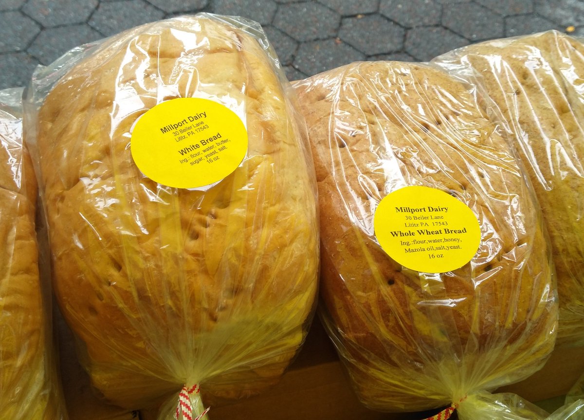 Wheat or White? Try our fantastic Pullman bread loaves ($3) from our Amish kitchen at Thursday's #UWS Broadway greenmarkets: Tucker Square #LincolnCenter (66th St) &amp; <a href="/Columbia/">Columbia University</a> (114th St).