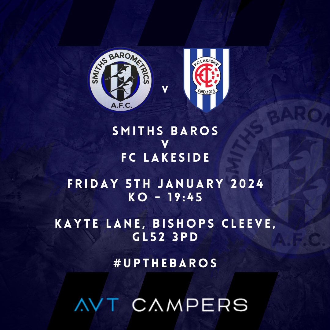 afc_smiths's tweet photo. ⭐️ 𝓾𝓷𝓭𝓮𝓻 𝓽𝓱𝓮 𝓵𝓲𝓰𝓱𝓽𝓼 ⭐️

Tomorrow evening we welcome @fc_lakesidechel to Kayte Lane for a 7:45 KO

Entry is free and the bar will be open as usual 👍

Always a lively encounter when the two Cheltenham sides meet so try and make it along if you can! https://t.co/4d5phjcHDn