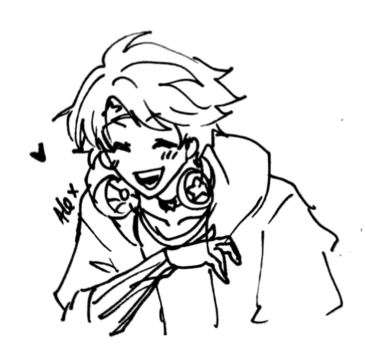 Here is the sketch I made :3 I rarely draw lol #Ezreal