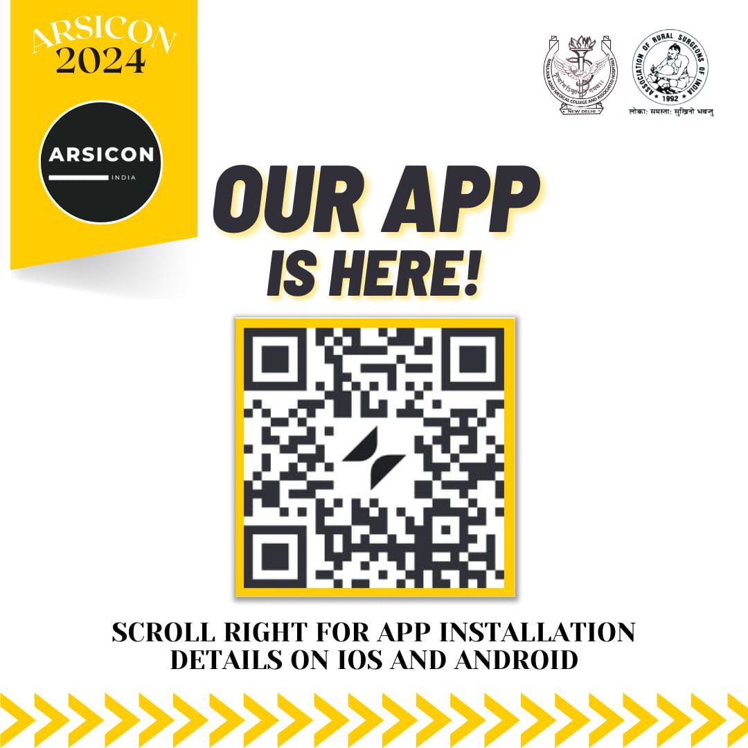 arsicon2024's tweet photo. #ARSICON2024 Official Conference App OUT NOW ✨✨

Download the app on your Android/iOS phones to stay updated with the conference details, upcoming opportunities

Check out the video below for download instructions! 

Link: https://t.co/Epqk3eH2w9

#GlobalSurgery #RuralSurgery https://t.co/JlcwnXAO23