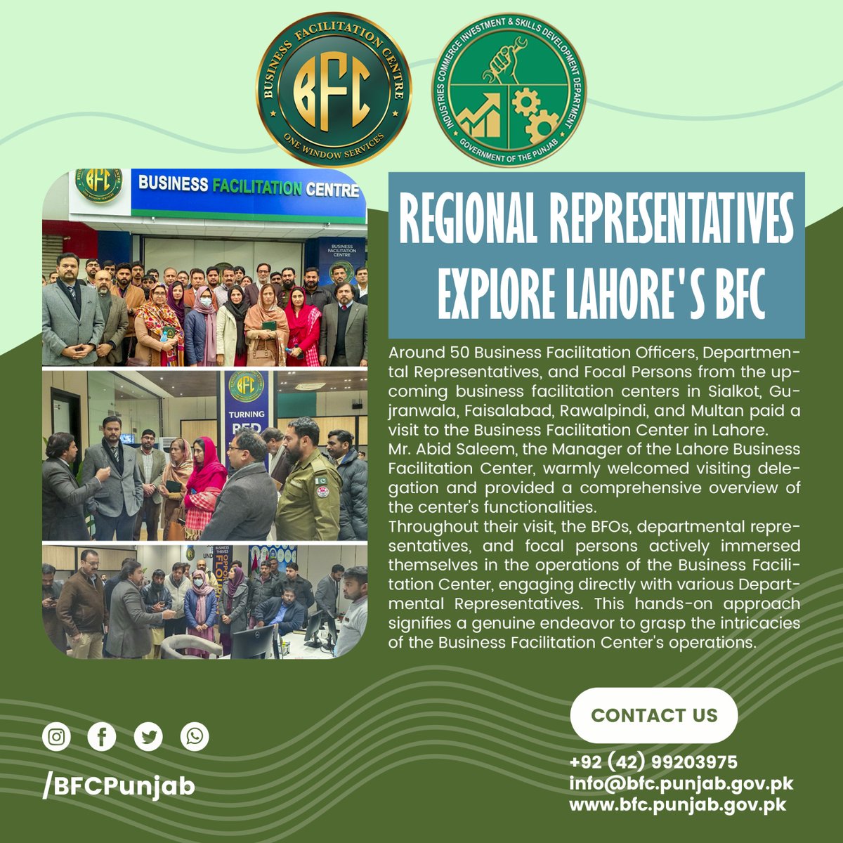 Regional Representatives explore the BFC, 
engaging in a dynamic session with department representatives. This immersive experience underscores a sincere commitment to fostering collaboration and understanding between diverse stakeholders. #regionalcollaboration
