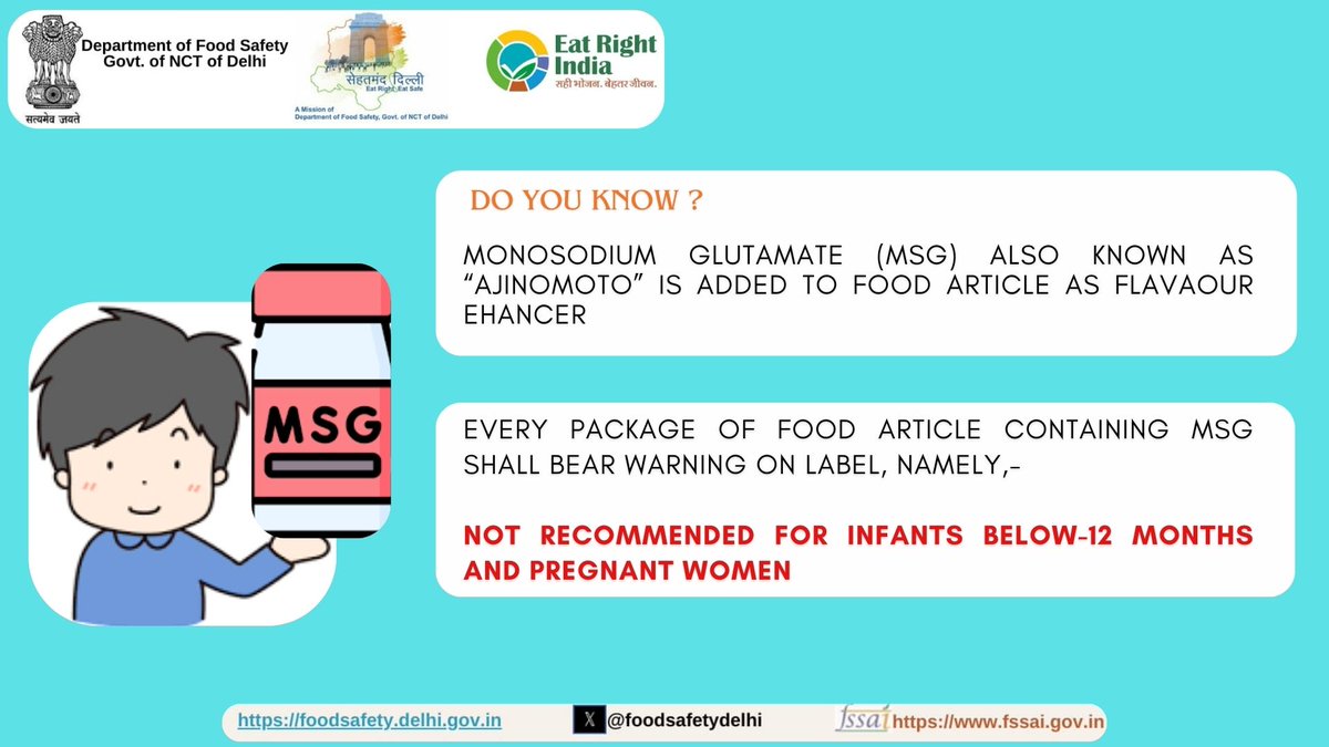 #MSG #Ajinomoto #Monosodiumglutamate 

<a href="/NehaBansal31/">Neha Bansal 🇮🇳</a> <a href="/KumarAshok0810/">Ashok Kumar</a> <a href="/AshokSi93113742/">Ashok Singh</a> <a href="/fssaiindia/">FSSAI</a>