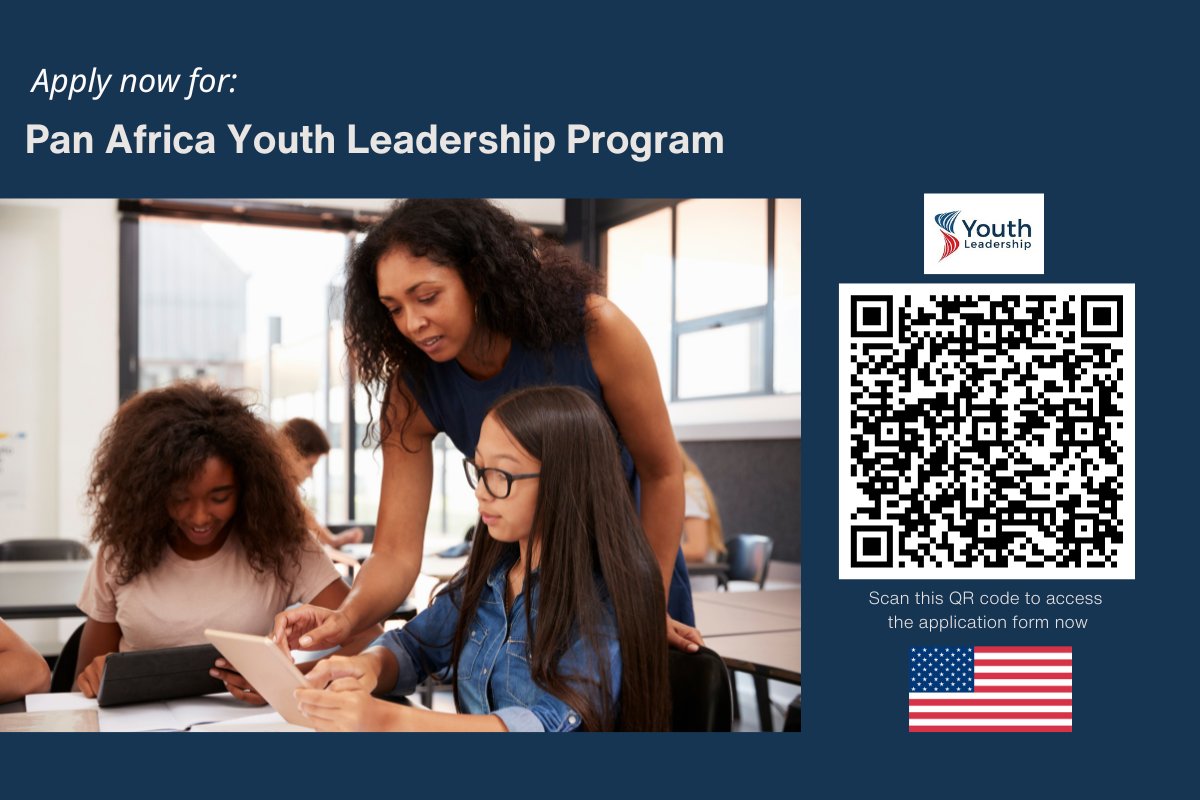 Are you a young South Sudanese leader and currently enrolled student who is eager to enhance your leadership skills? Consider applying for the Pan Africa Youth Leadership Program clicking the following link or scanning the QR code in the graphic below. docs.google.com/forms/d/e/1FAI……