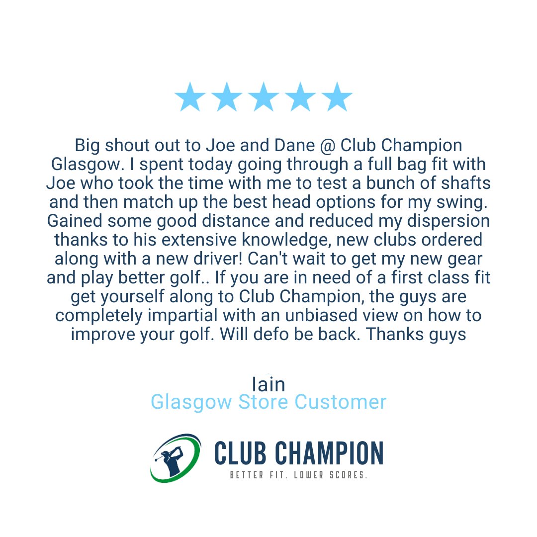 In Scotland and looking to improve your game and have the perfect fitting? then go to bit.ly/3GLtJIR and book your fitting today #clubchampionuk