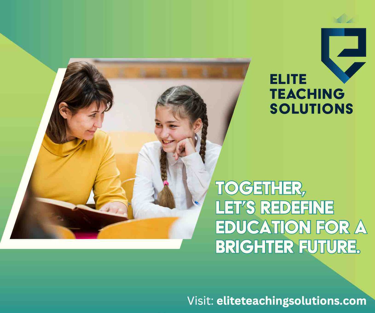 @EliteTeachingSolutions, we redefine education with professionalism, hard work, and a touch of positivity!
Our commitment to excellent, reliable service builds strong relationships and engagement.
Join us - eliteteachingsolutions.com
#eliteteachingsolutions #teacherrecruitment