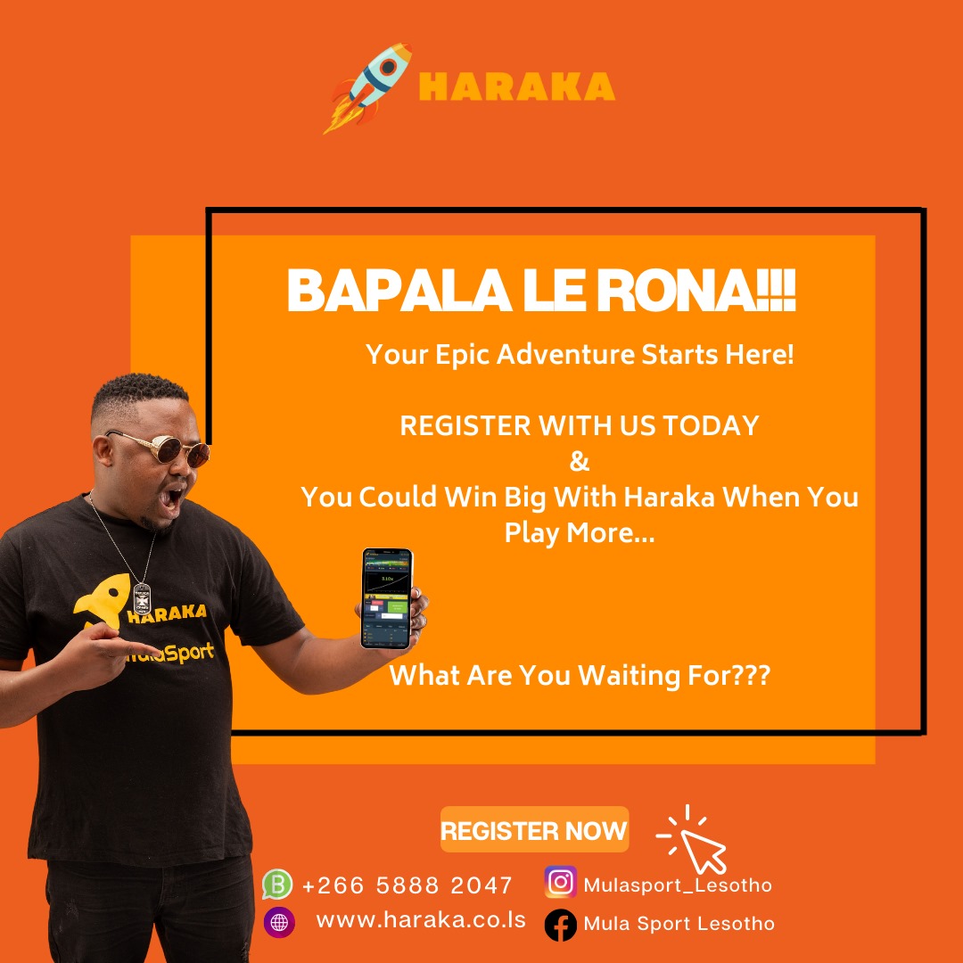 mulasport_les's tweet photo. 🚀 Level up your game and cash in with Haraka! 🎉 The more you play, the more you win! 💰 Time's ticking...what are you waiting for? #PlayMoreWinBig #HarakaZaga https://t.co/Bi7DCgWkNj