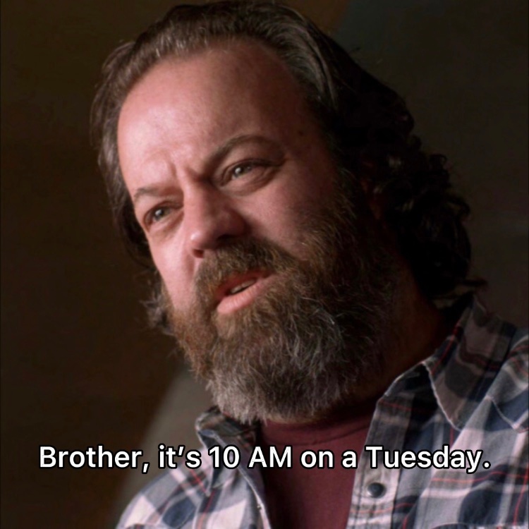 Brother, it’s 10 AM on a Tuesday. (@CastielTuesday) on Twitter photo 2024-04-30 17:00:01