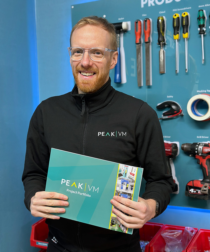 PEAKVM's tweet photo. I have big news! VMT has embraced an exciting new identity as PEAK Visual Management Ltd. We will have plenty to share in 2024 so keep your 👀 peeled. In the meantime if you would like a copy of our new portfolio brochure, please let me know. 🙂 
https://t.co/AynMdOCK3A https://t.co/qpU8DEsR5O