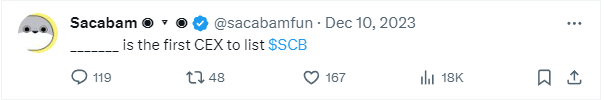 So, it all begins with a random tweet 🤯

Thanks to the amazing $SCB community response, after nearly a month, we have successfully completed the experiment. 

What's next ❓❓❓