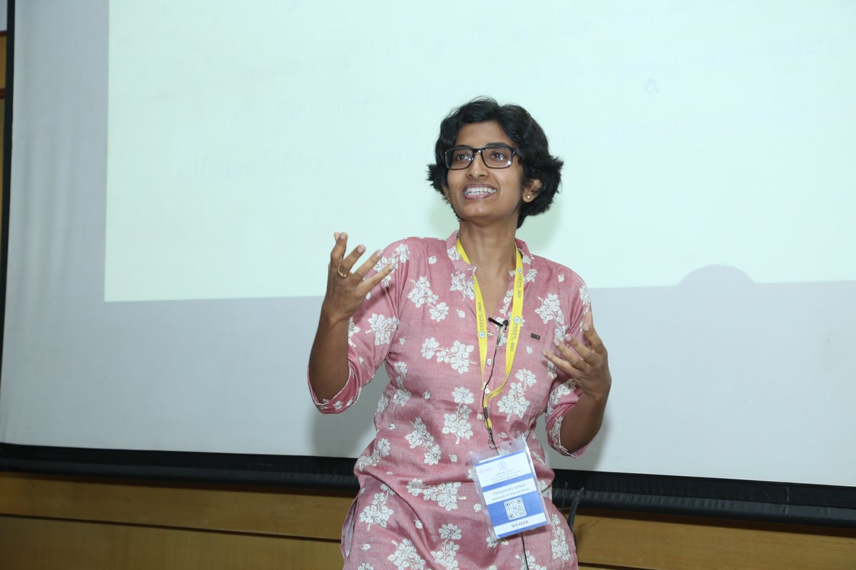 indoml_sym's tweet photo. Day 3: Session III (Machine Learning)
Purnamrita Sarkar Professor at The University of Texas at Austin Keep or toss? A nonparametric score to evaluate solutions for noisy Independent Component Analysis (ICA) was the topic of her discussion.
#AIML
#MachineLearning 
#indoml
#iitb https://t.co/iEOvWZk8w0