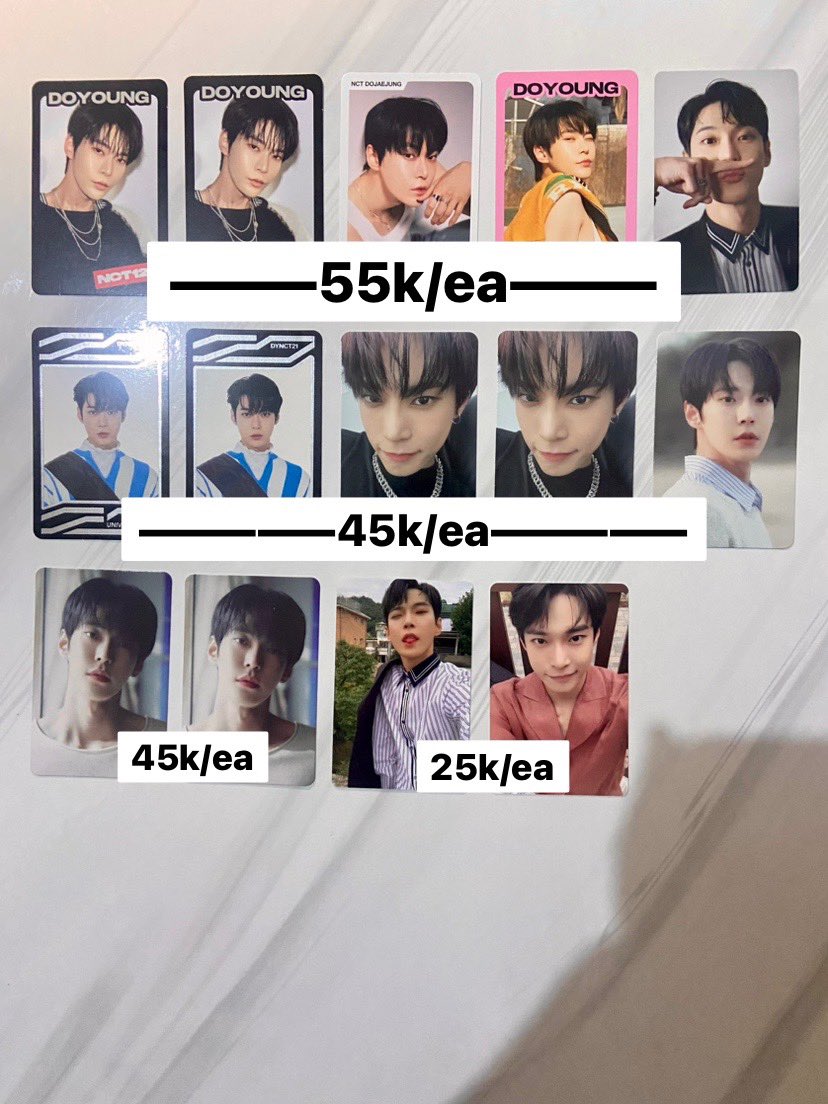 cuibbu's tweet image. —— ꒰ 🛒 ꒱ wts ; want to sell %
⌗ AAB DOYOUNG NCT 

⤷ ⥰ Price in Pict
⤷ ⥰ Fullpay / splipay, excl adm
⤷ ⥰ Shopee Live
⤷ ⥰  Dom Jakpus

🖇️ wto doyoung kacamata chrismast ayyo dagu bunny kelinci trading card catheries kutang smini dcon sanrio dojaejung djj