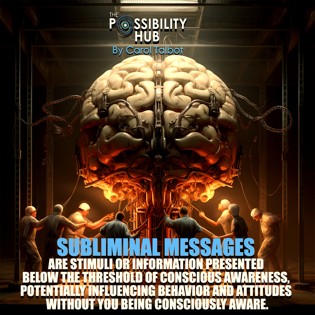 caroltalbot's tweet image. Are you being bombarded with subliminal messages?
Find out on the latest Possibility Hub podcast available on all major podcast channels including:
apple.co/3ZXhDEe
thepossibillityhub.buzzsprout.com
#subliminalmessages #mindcontrolprogramming #massprogramming