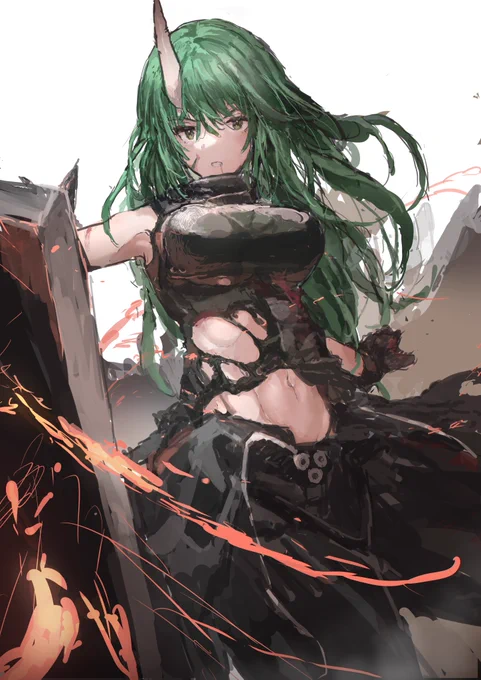 「ここから先は…一人も通すなッ」 #Arknights #アークナイツ #明日方舟