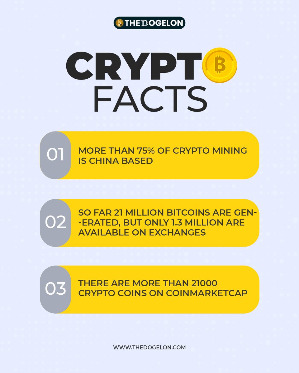 thedogelon's tweet photo. 🤔Did you know these 3 facts about cryptocurrency?
🌍https://t.co/7OjAWzcPfi
#thedogelon #dogeconnect #FinancialFreedom #cryptofuture https://t.co/6VGJGCPAih