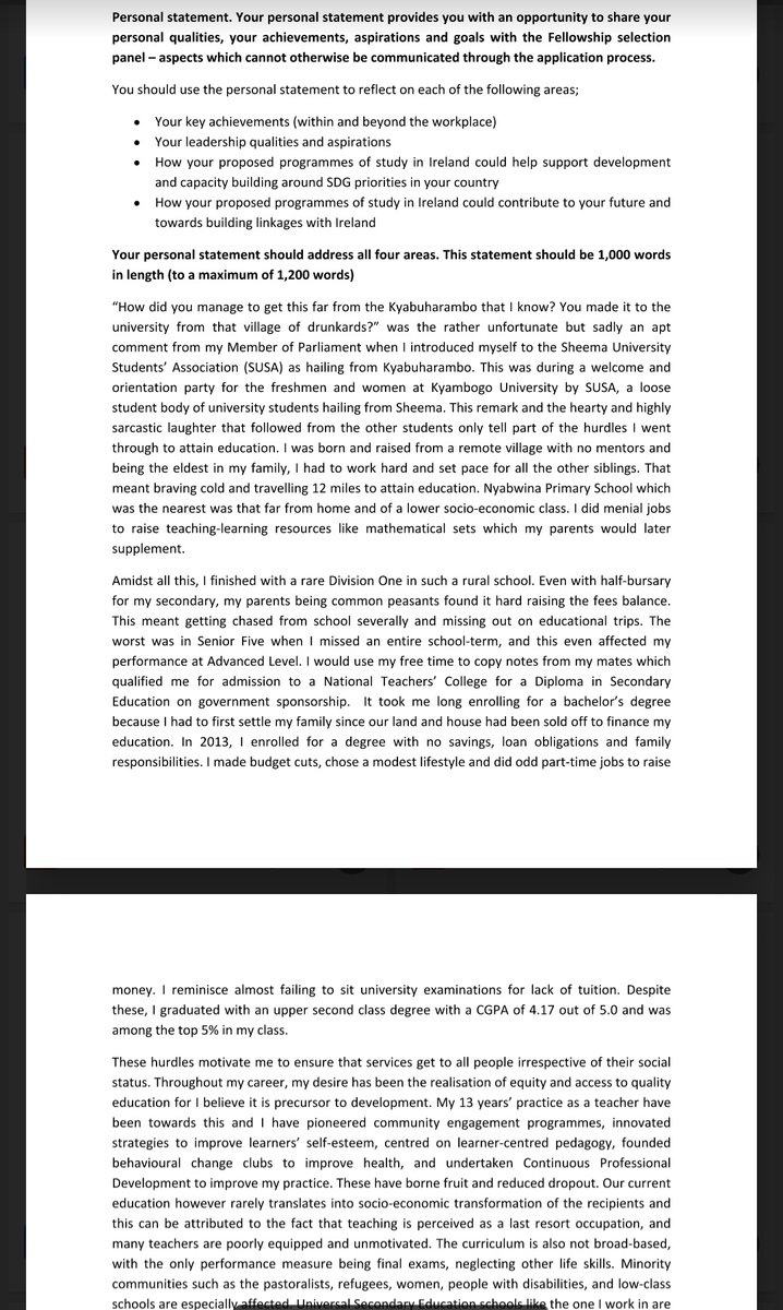 Cherrychristie2's tweet image. Don't Miss This!
Here I shared 4 SOP(Motivation letters)which were used to get different scholarships. I want you to download and read them to understand how you can write yours.
1: Netherlands OKP Scholarship
2: Commonwealth Scholarship
drive.google.com/file/d/1W4zBXN…
3: Graduate…