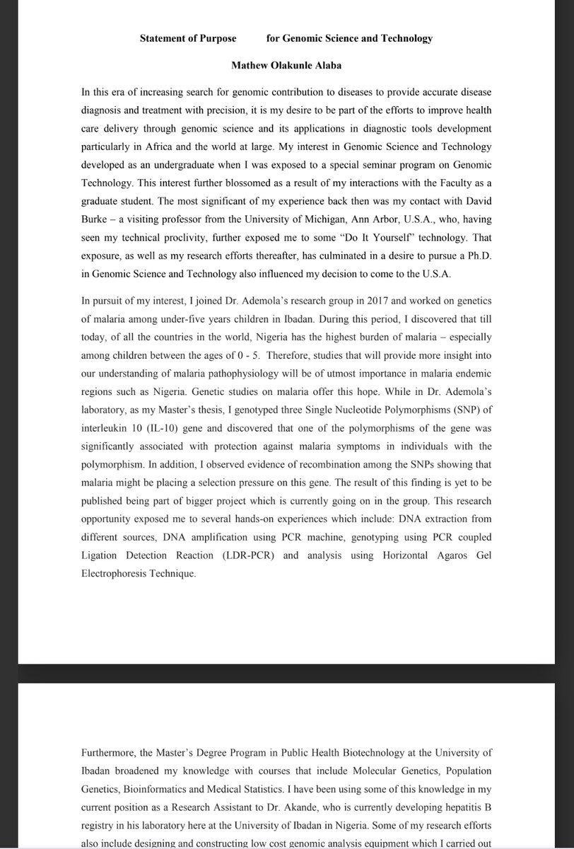 Cherrychristie2's tweet image. Don't Miss This!
Here I shared 4 SOP(Motivation letters)which were used to get different scholarships. I want you to download and read them to understand how you can write yours.
1: Netherlands OKP Scholarship
2: Commonwealth Scholarship
drive.google.com/file/d/1W4zBXN…
3: Graduate…