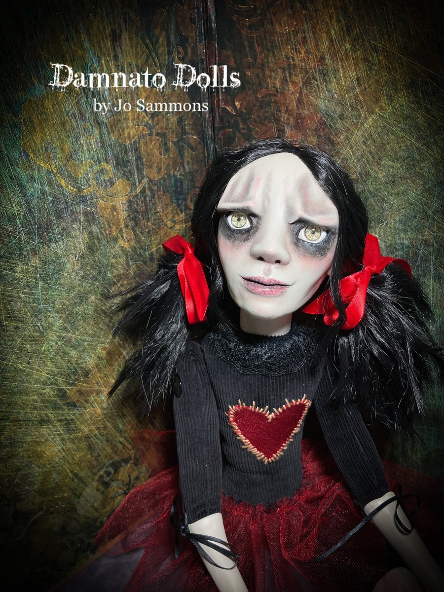 Lara is available in my Etsy shop damnatodolls.etsy.com #TheCraftersUK #dolls #HorrorCommunity