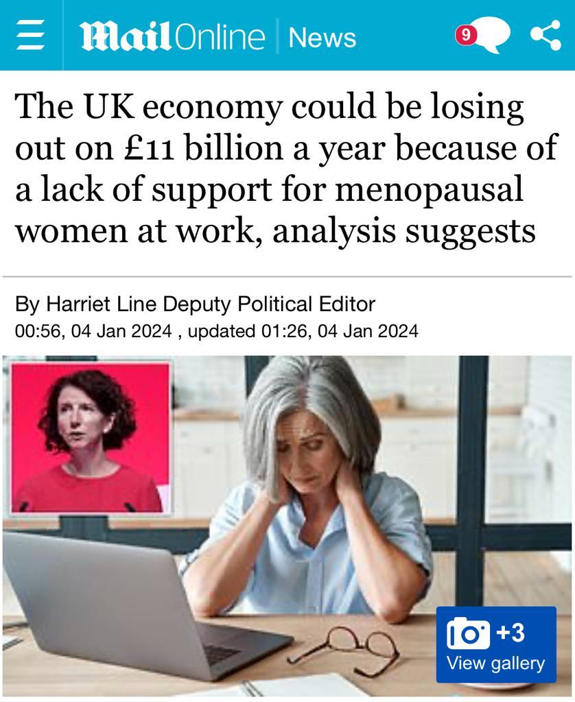 Women in their 40s, 50s and 60s keep our country going.

But many are falling out of work due to menopause.

The Conservatives are happy to ignore these women and leave billions in growth on the table. 

Labour will support them and grow our economy.