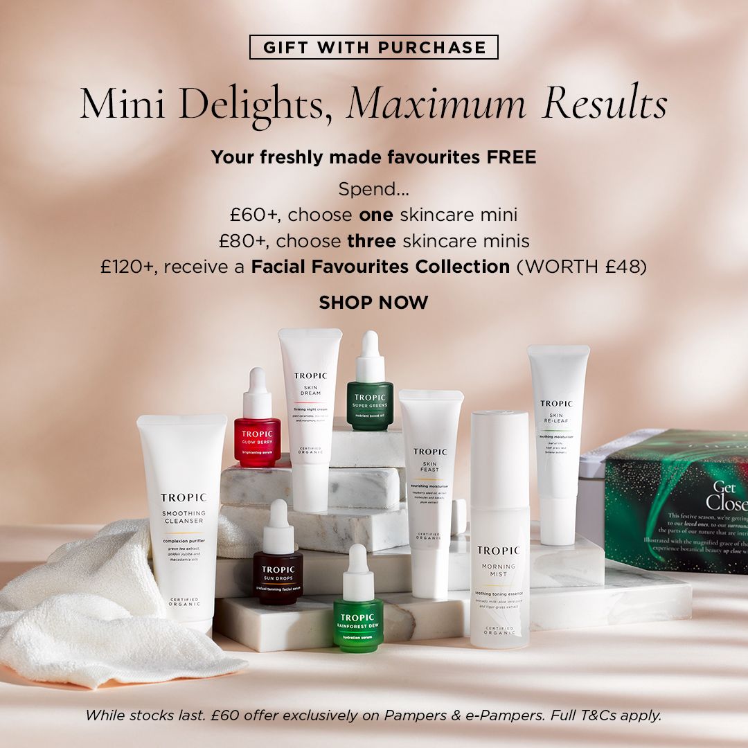 Spend £60 and chose 1 freebie, spend £80 and choose 3 freebies. There are still some sale items left which all add towards your spend. New Year - New skin #MHHSBD tropicskincare.com/claralou