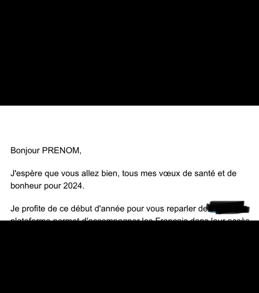 Pas toujours facile la reprise, mais heureusement il y a les messages réconfortants des attachés de presse 🥰

Bonne année 2024 à tous !