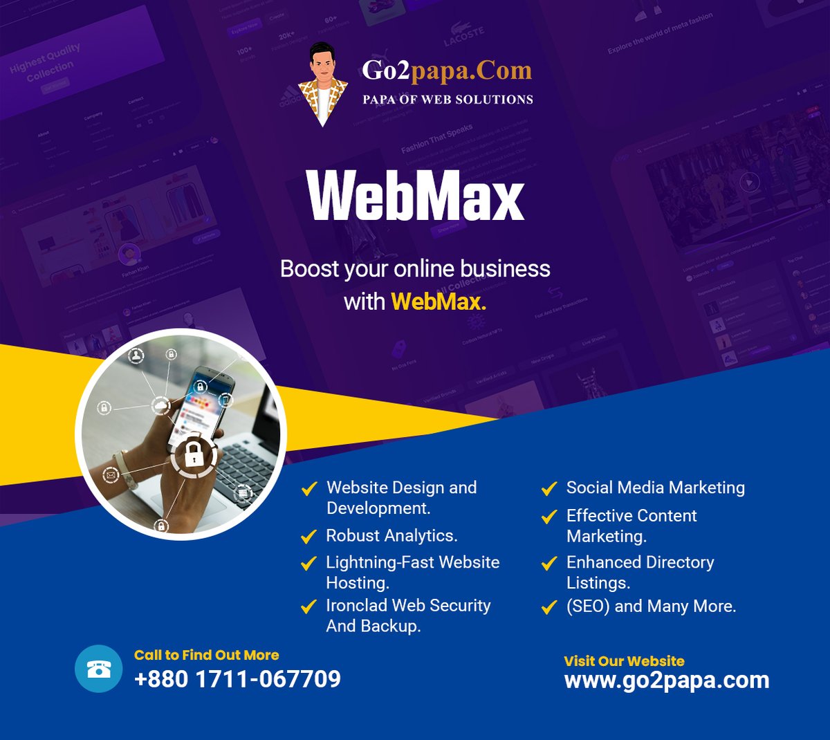 Go2papa's tweet image. 🎯 𝐑𝐞𝐚𝐝𝐲 𝐭𝐨 𝐛𝐨𝐨𝐬𝐭 𝐲𝐨𝐮𝐫 𝐨𝐧𝐥𝐢𝐧𝐞 𝐩𝐫𝐞𝐬𝐞𝐧𝐜𝐞 𝐚𝐧𝐝 𝐚𝐜𝐡𝐢𝐞𝐯𝐞 𝐫𝐞𝐦𝐚𝐫𝐤𝐚𝐛𝐥𝐞 𝐝𝐢𝐠𝐢𝐭𝐚𝐥 𝐬𝐮𝐜𝐜𝐞𝐬𝐬?

Visit my website at🌐 go2papa.com or email me at 📧 info@go2papa.com

#WebMax  #OnlineSuccess #DigitalExcellence #webdesign