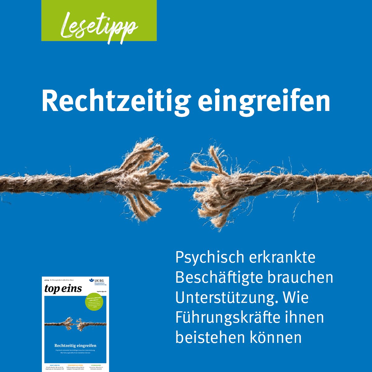 Fehltage auf Grund von psychischen Erkrankungen steigen stark an. Frühe Hilfsangebote und geschulte Führungskräfte können helfen, psychische Beeinträchtigungen und schwere Krankheitsverläufe zu verringern. Wie kann dies in der Praxis funktionieren? 👉 tinyurl.com/yq7cv62t