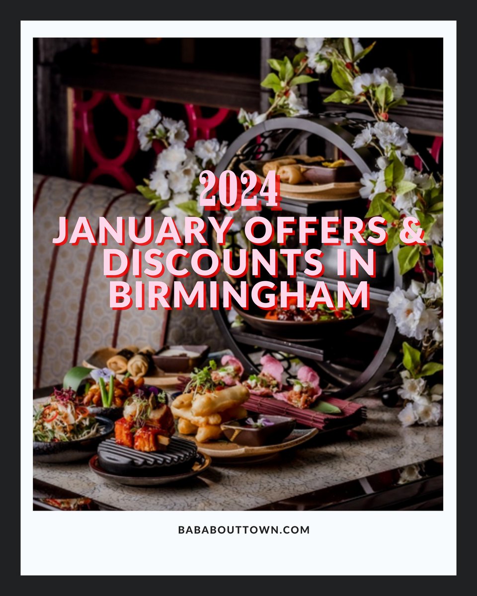 Bababouttown's tweet photo. SAVE MONEY this month with my guide to January offers &amp; discounts in Birmingham 💰👛

🌐 https://t.co/PSPGsIsg6z

Please share and let me know if there is anymore to add on 😁 https://t.co/5Kp8quz7or