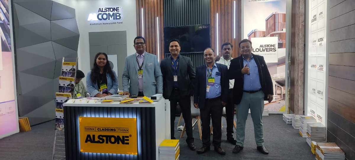 alstonecladding's tweet photo. Join us at Constro, The event is live now discover the epitome of cladding. 

Visit Stall No: B-28 at Pune International Exhibition and Convention Centre, Pune, India.   Don't miss out on the latest innovations in cladding.   

#Alstone #AlstoneXConstro #CladdingExcellence https://t.co/2orf6N12W5