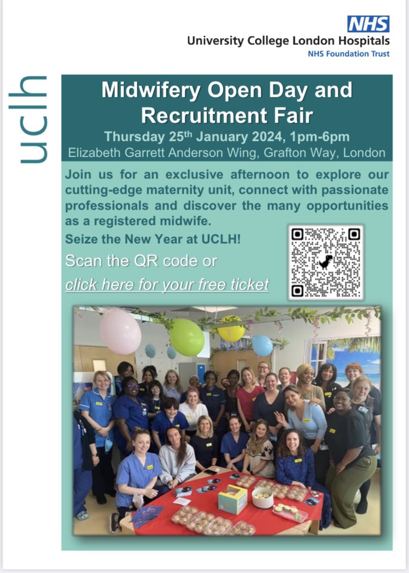 Come to our #UCLH Midwifery Recruitment Fair! I joined as a preceptor mw &amp;am proud to still be here 6.5 years later (despite saying I’d only stay in London for 1 yr). Pioneering person-centred care, amazing MDT team &amp; made friends for life #MidwiferyJobs eventbrite.com/e/uclh-midwife…