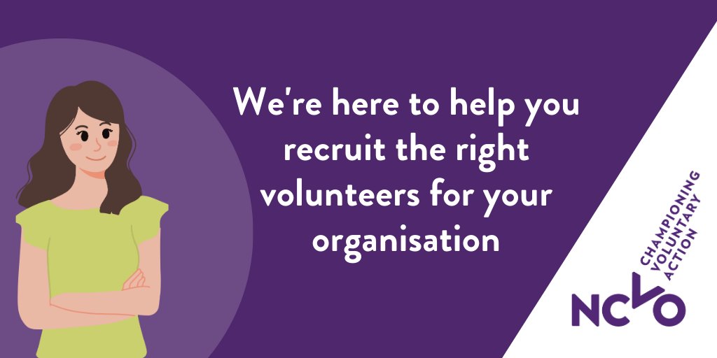 Volunteers are a fundamental component of the charity sector.

We're here to help you recruit the right volunteers for your organisation and learn how to manage and care for them.

Discover essential help and guidance today: ncvo.org.uk/help-and-guida…