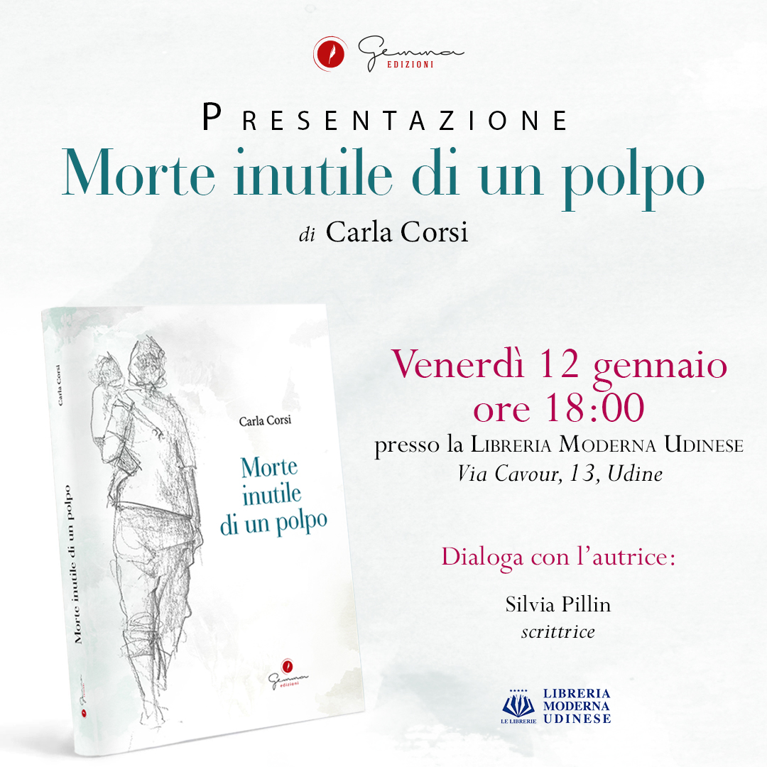 Dopo il grande successo presso <a href="/sinestesiacaffe/">Sinestesia</a>, <a href="/_CarlaQ_/">Carla Q. Corsi</a> torna a presentare il suo nuovo libro a Udine il 12 gennaio, alle ore 18:00.