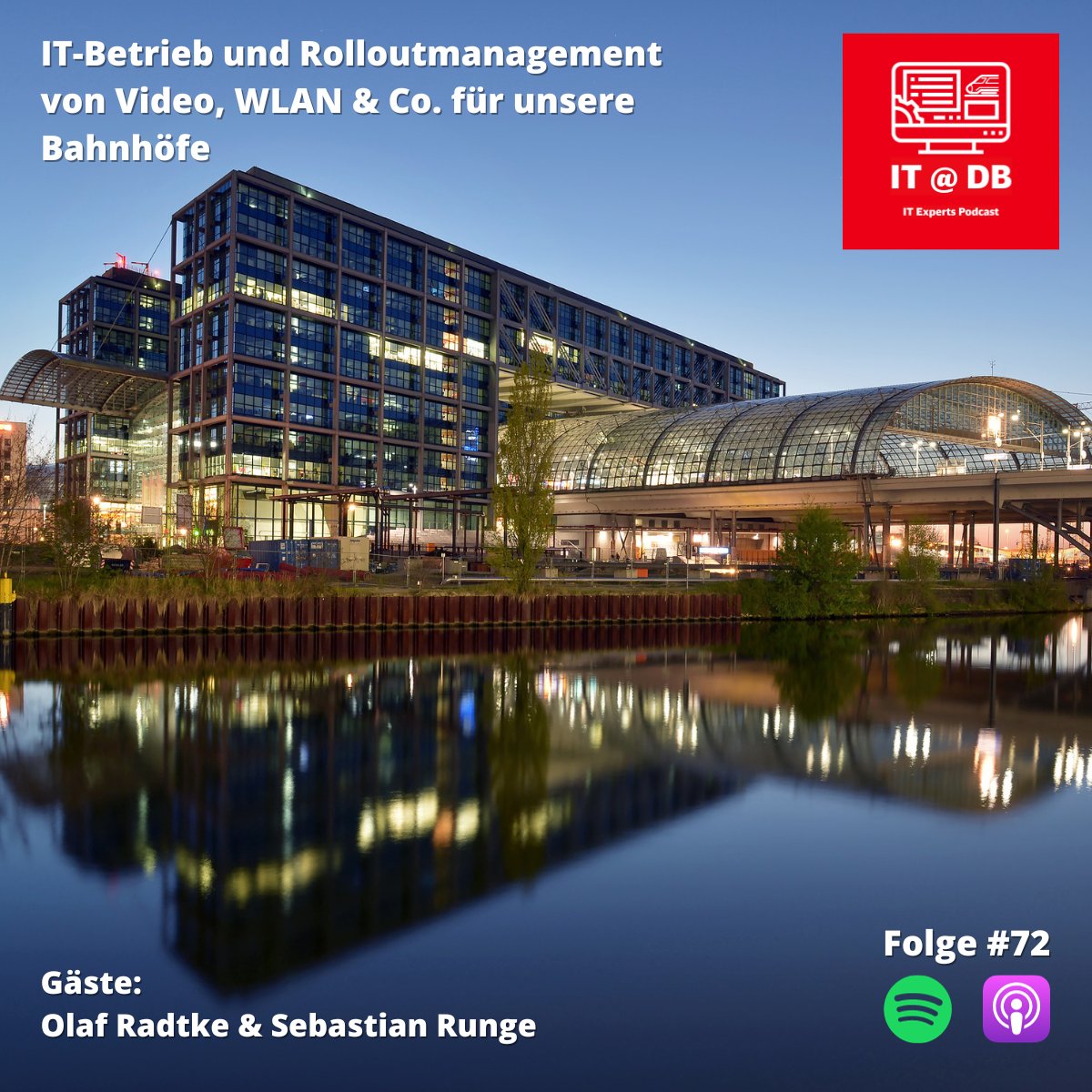 HAPPY NEW YEAR! 🥳 Auch in 2024 erhaltet ihr bei IT@DB spannende Einblicke in digitale Projekte, Produkte und Karrieremöglichkeiten bei der Deutsche Bahn. 🚂 open.spotify.com/show/3uV0oOeig…  #ITatDB #podcast