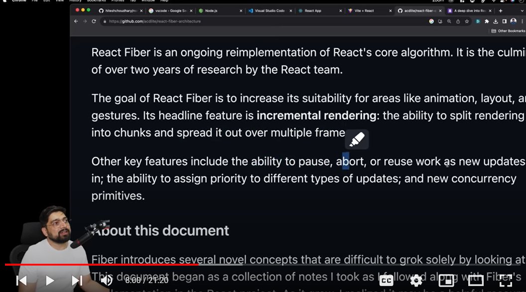 Shubham04244881's tweet image. 🚀 Embarked on day-1 of  21-day journey! 📷 

Credit to @Hiteshdotcom and #CodeAurChai

🤔 Why React? Solving &quot;Phantom message problem&quot; on Facebook. 
🛠️ CRA vs. Vite-React, custom React creation. 
⚙️ Hooks&apos; power for dynamic UI.

#reactjs  #learning  #21DaysChallenge