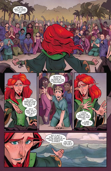 Issue #1 of # The Tales of Exandria II–Artagan is out! This is my first industry-published title, and I'm so proud of it. And it's genuinely SUCH good Arty shenanigans! @ me! Cris     