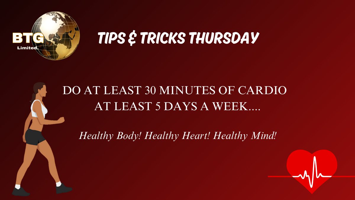 BTG2022's tweet image. 😀 Happy Thursday Team 😊

We hope that you are having a terrific week so far 😉 Looking to get in shape? Here is your tip for today..... 

#BURNTEAM #TipsandTricksThursday #HealthyBody #HealthyMind